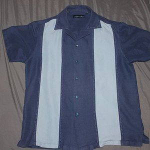 1990s Milano Bay Blue M Men's Button Up Shirt
